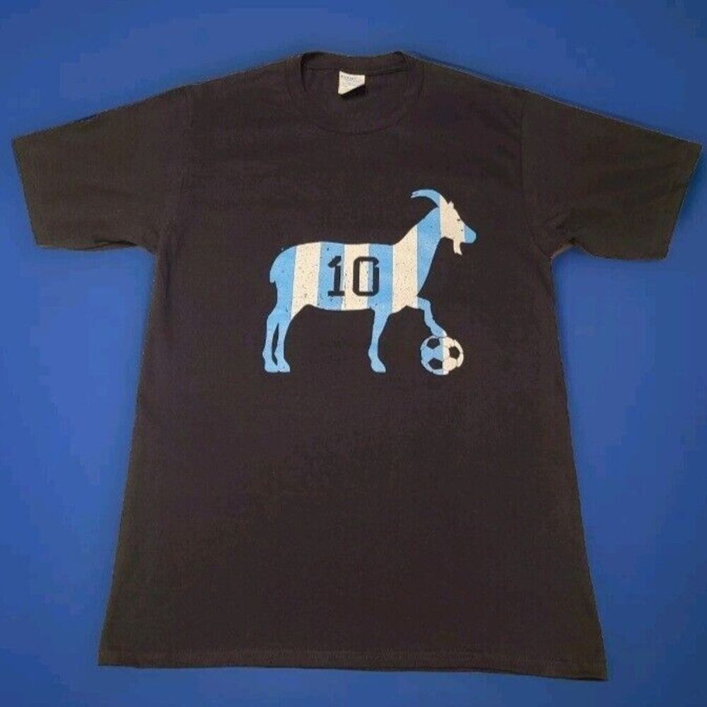 Lionel Messi Goat T Shirt Size S - "La Pulga - The Flea" - 100% Cotton - NEW ⚽️